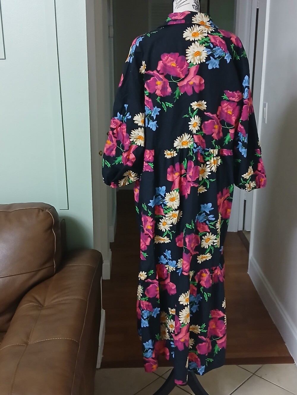 Maeve Bettina Tiered Floral Shirt Dress - Picture 9 of 11